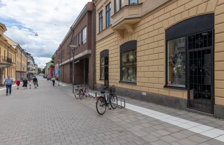 Utsidan av butikslokal på Nygatan 28.