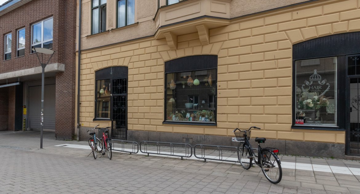 Utsidan av butikslokal på Nygatan 28.